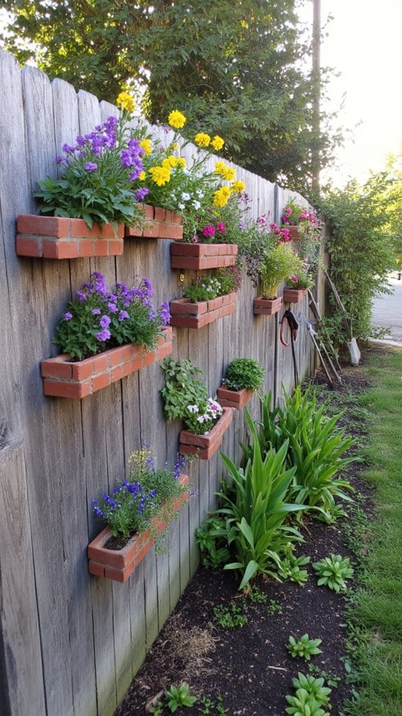 vertical flower bed transformation