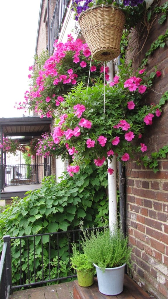 vertical garden hanging baskets