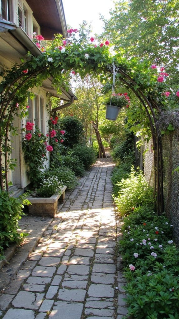 vertical gardening with trellises