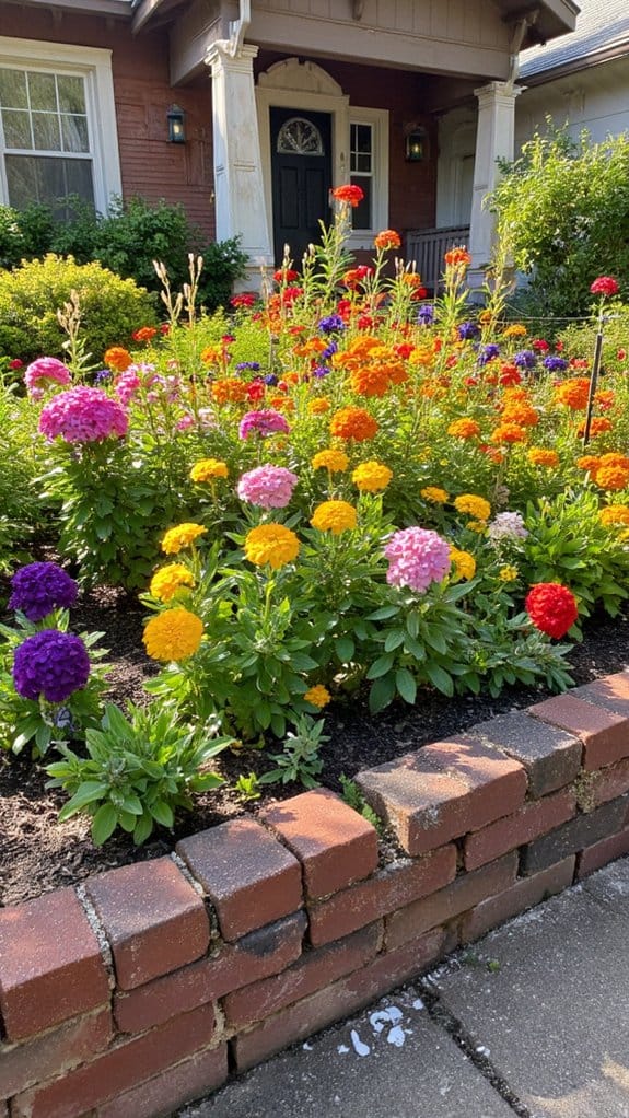 vibrant annuals enhance curb appeal