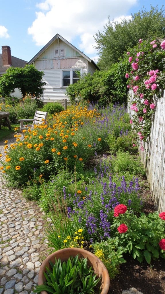 vibrant colorful flower clusters