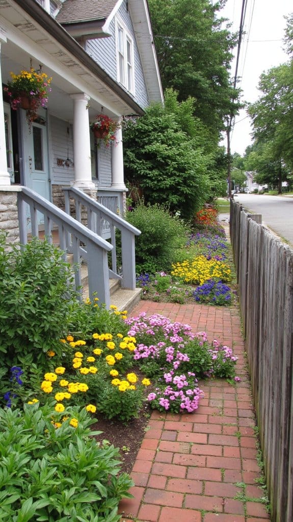 vibrant flower beds enhance appeal
