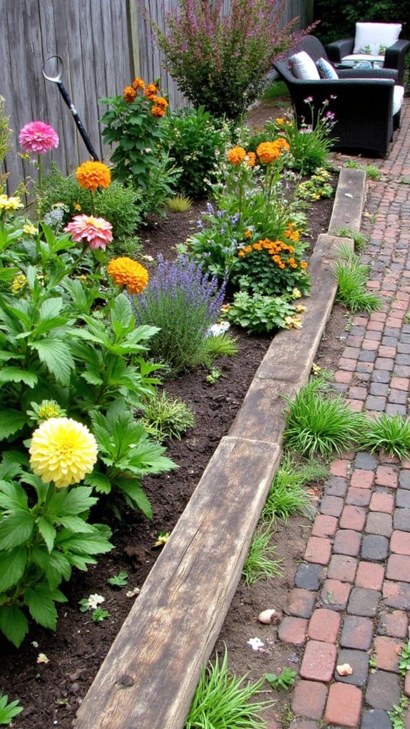 vibrant flower border design