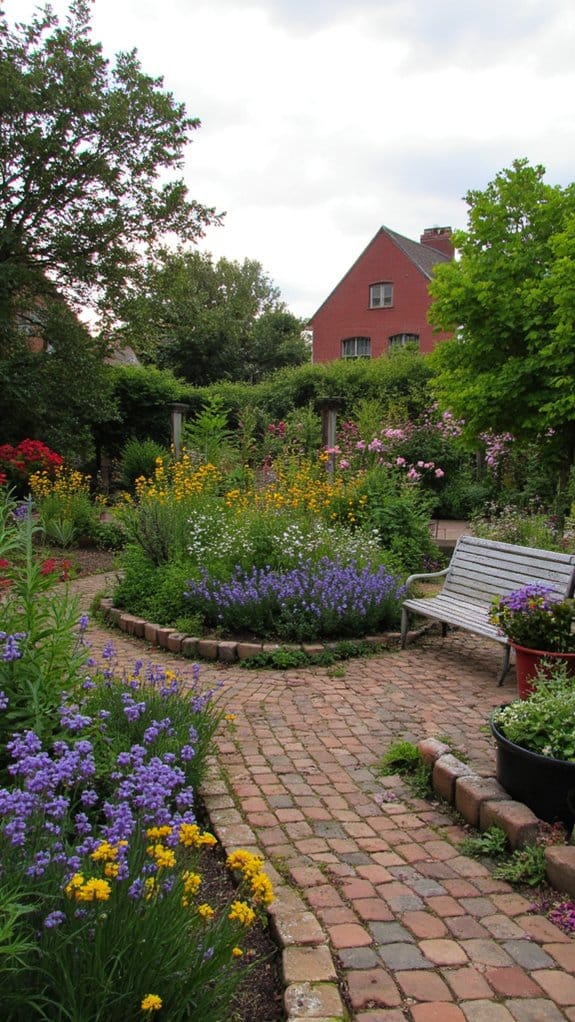 vibrant flower border oasis