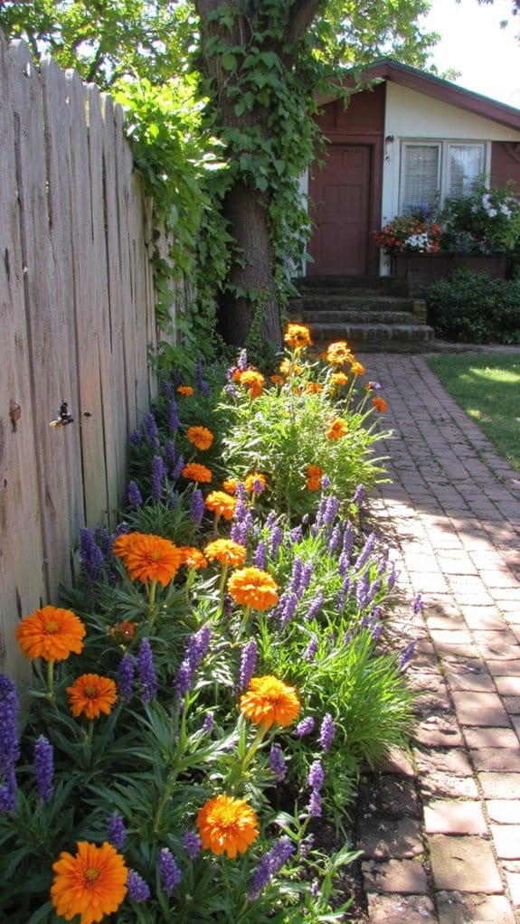 vibrant flowers attract pollinators