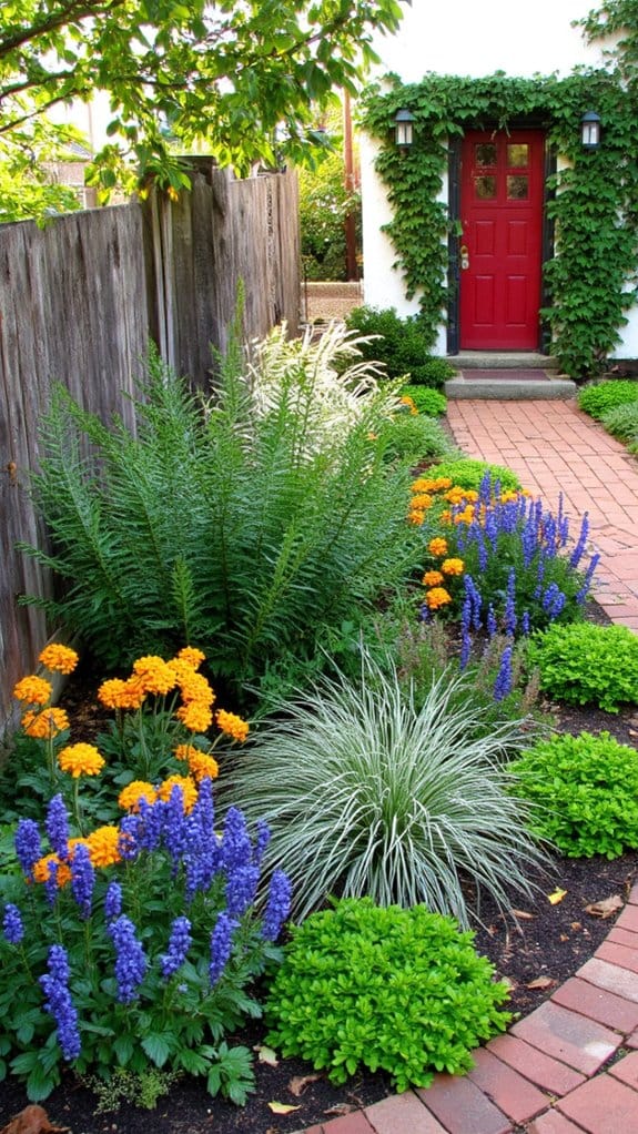 vibrant flowers rich foliage