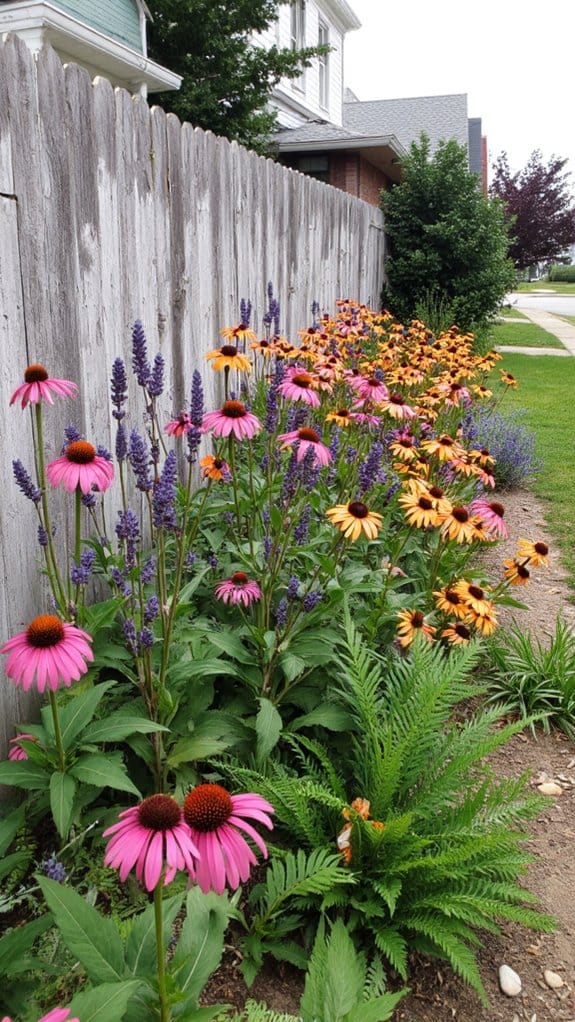 vibrant low maintenance coneflowers