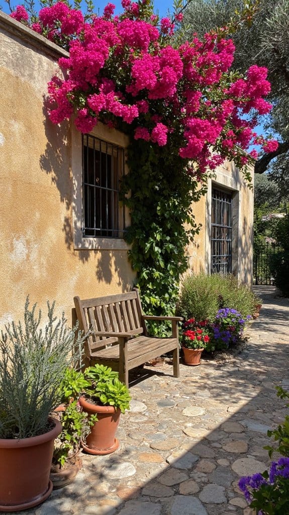 vibrant mediterranean garden charm