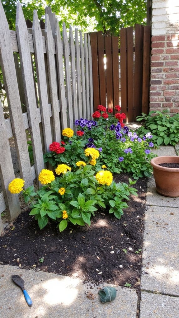 vibrant seasonal annuals display