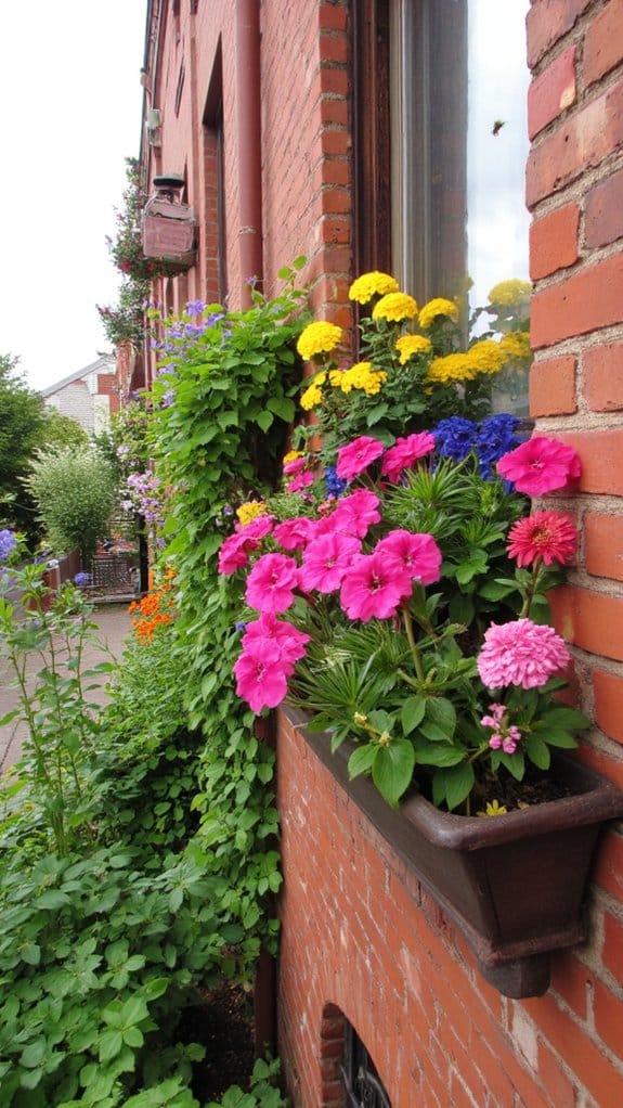 vibrant window box gardening