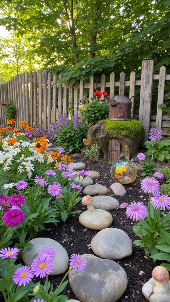 whimsical fairy garden creation