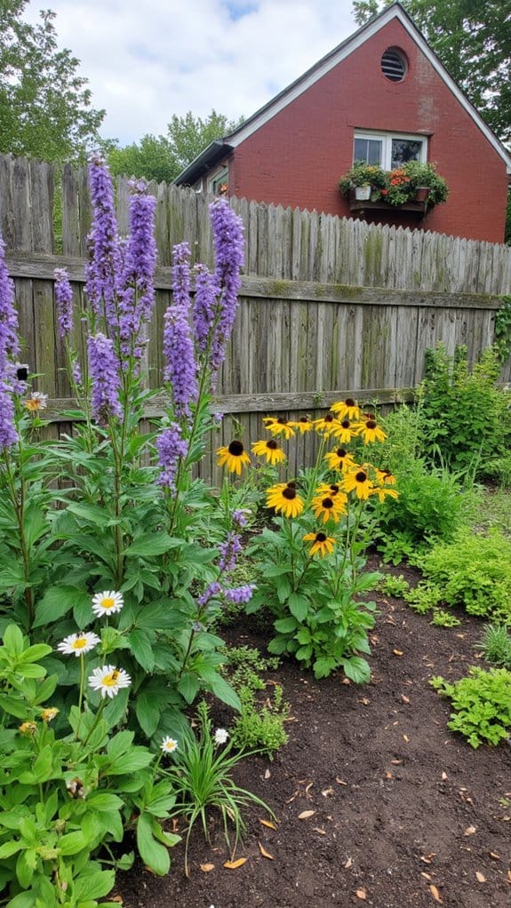 wildlife friendly flower beds