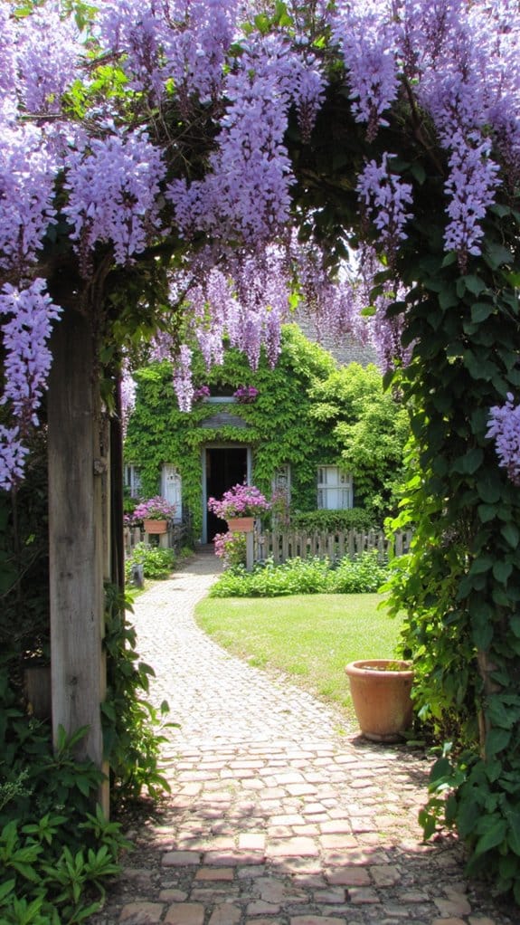 wisteria arches for gardens