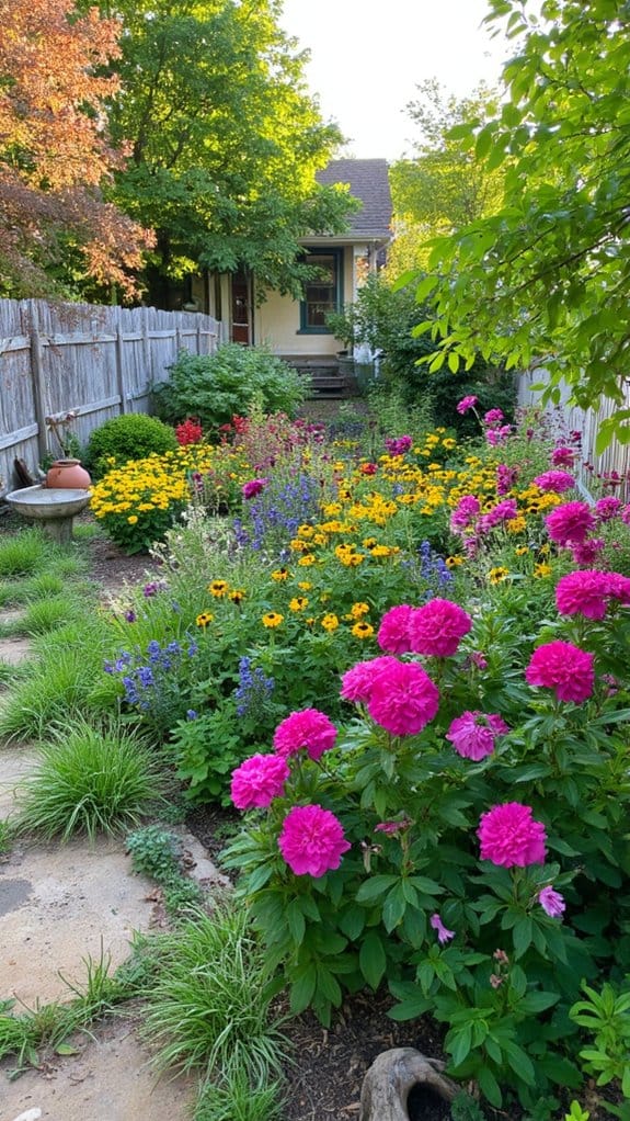 year round vibrant garden blooms