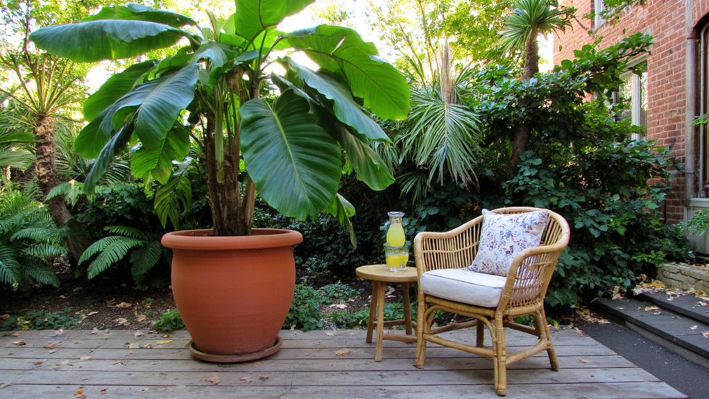 bold foliage enhances spaces