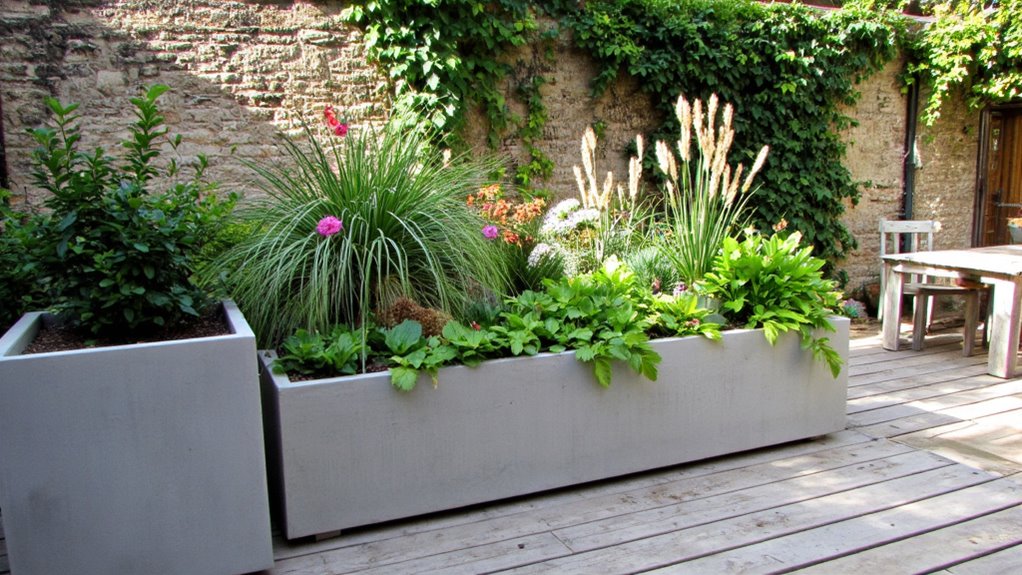 bold garden planter designs