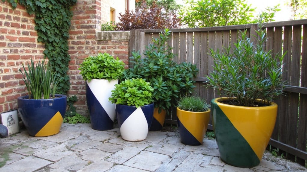 bold geometric garden designs