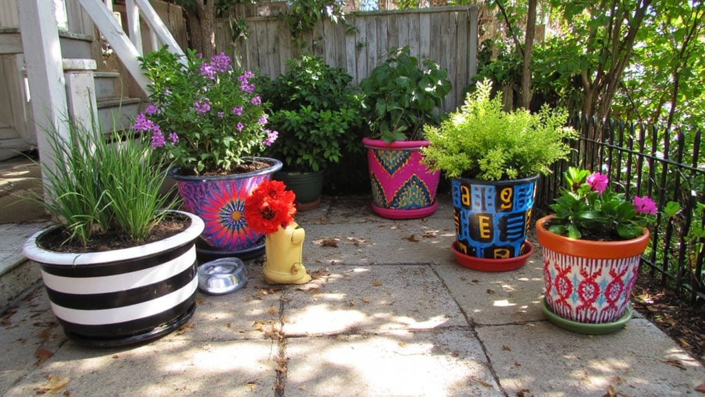 bold patterns enhance patio