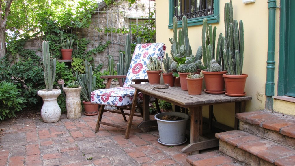 cacti enhance patio relaxation