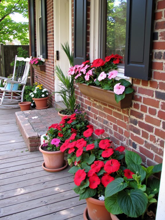 caladiums brighten shaded areas