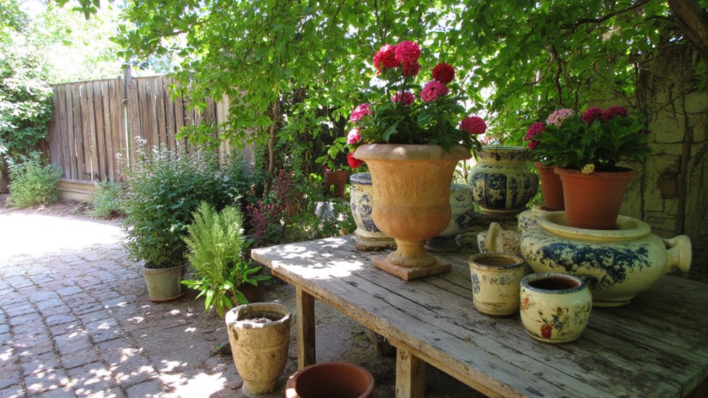 charming rustic flower pot arrangements