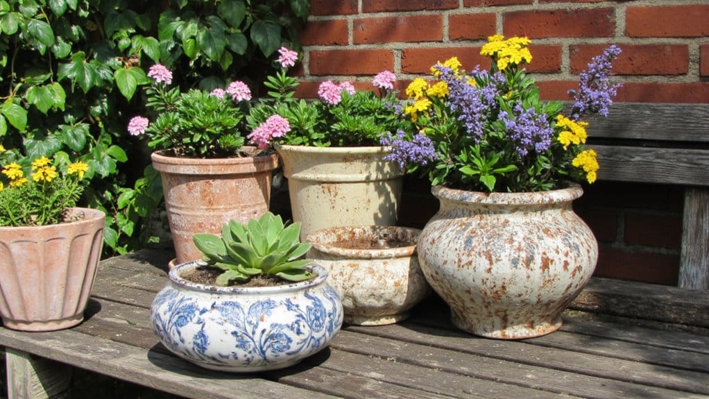 charming vintage ceramic pots