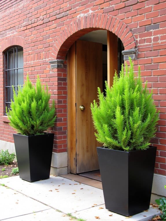 chic modern geometric planters