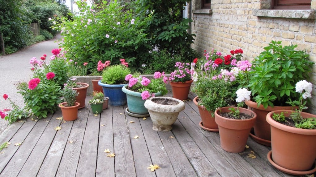 chic patio flower pot care