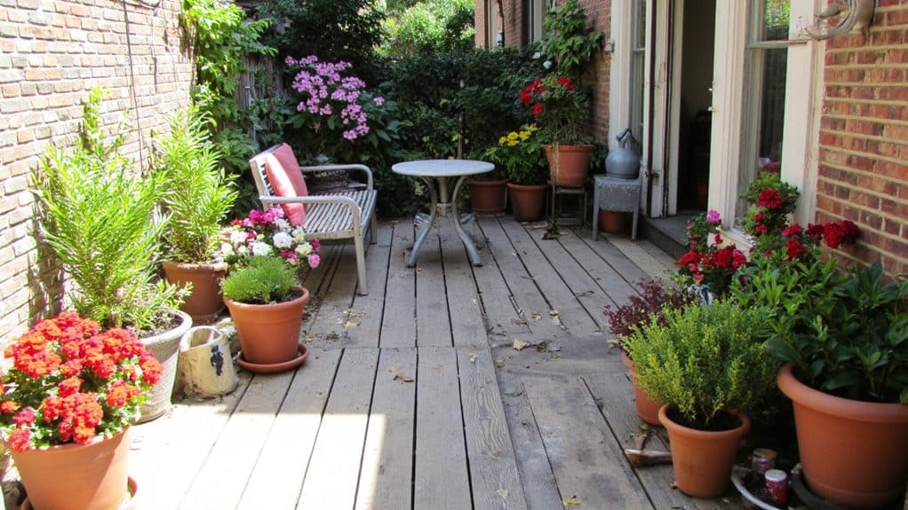 chic patio flower pots