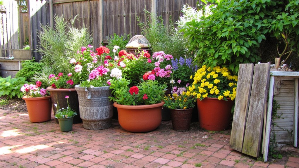 choosing patio pot materials