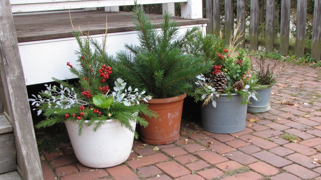 cohesive holiday outdoor display