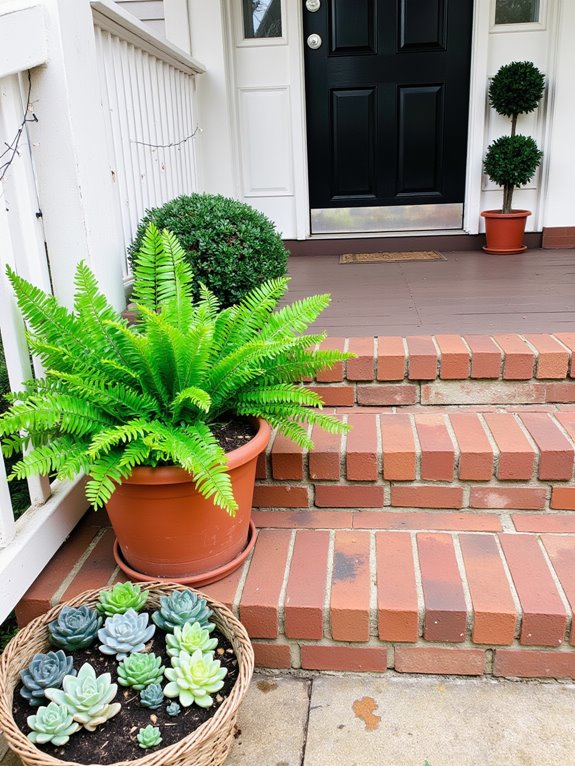cohesive seasonal porch decor