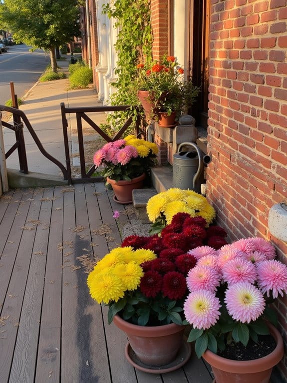 colorful dahlia garden display