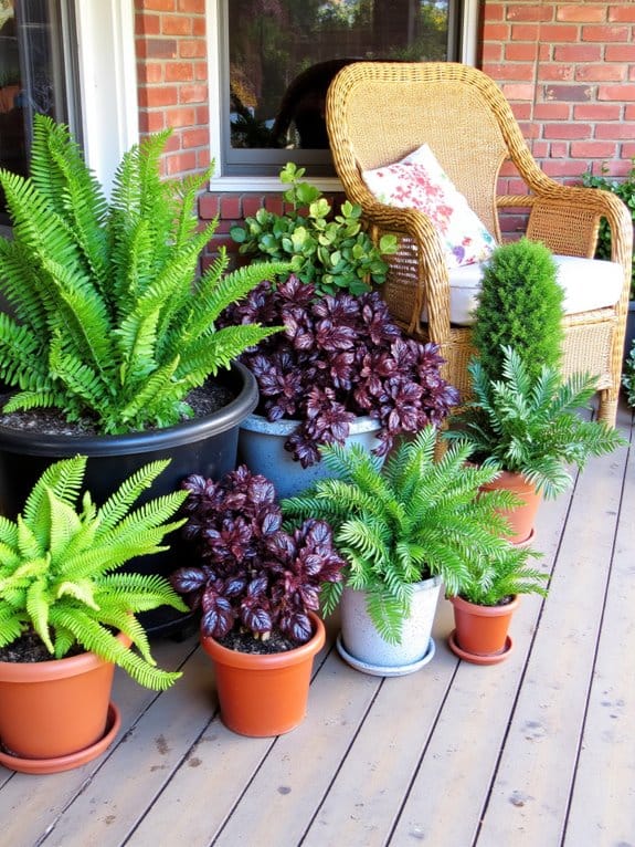 colorful low maintenance foliage plants