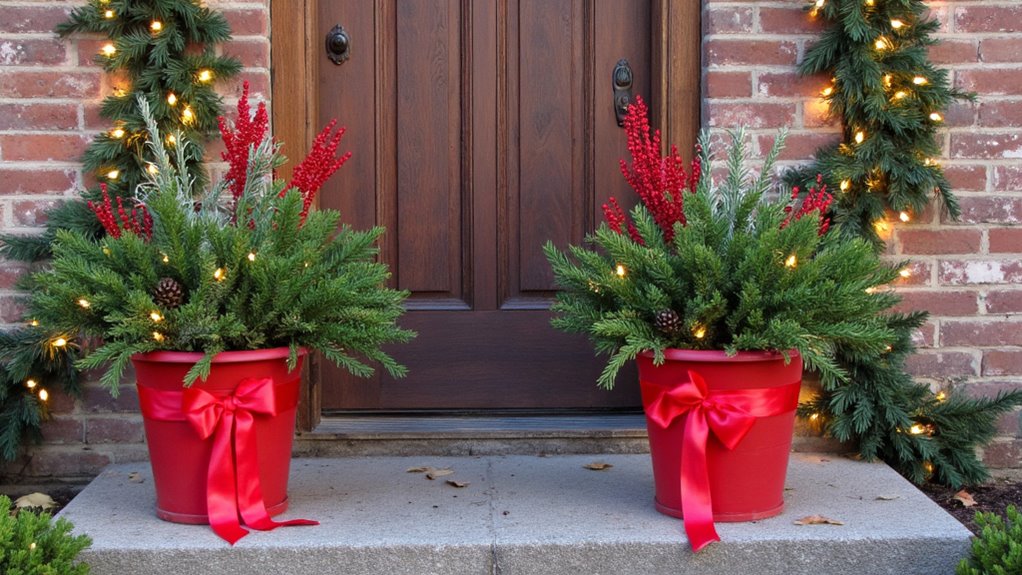 colorful ribbons and garlands