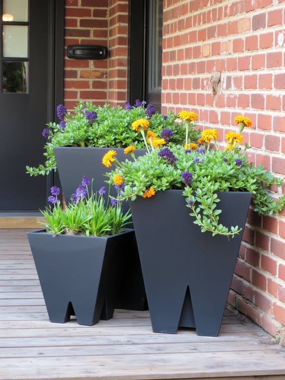 contemporary minimalist flower pots