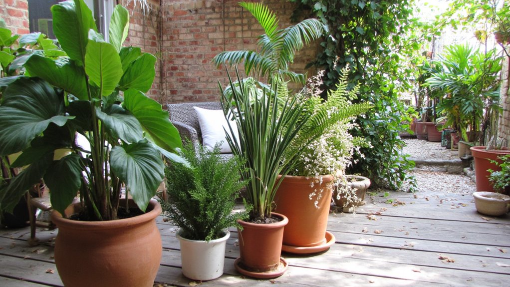 contrast textures and shapes