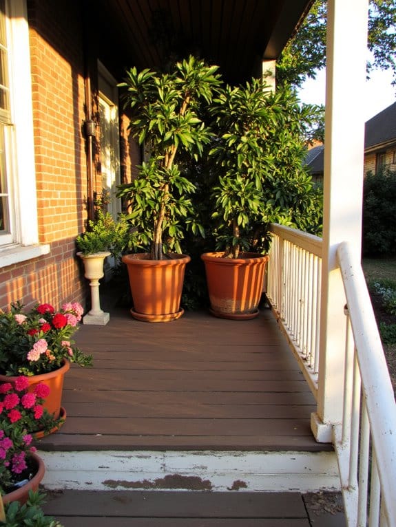 cozy privacy with plants