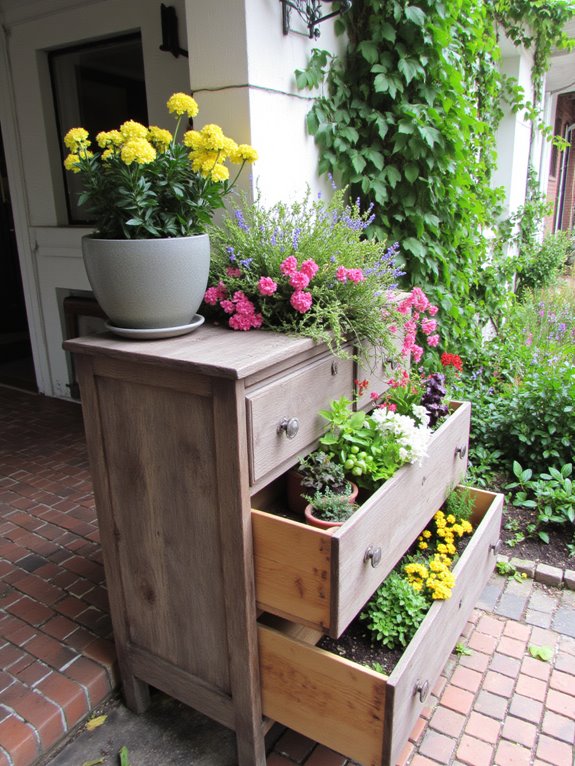 creative garden furniture planters