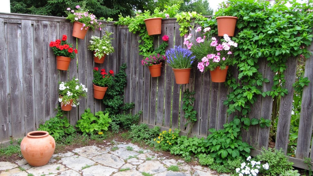 creative hanging pot arrangements