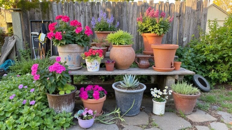 creative outdoor flower pots