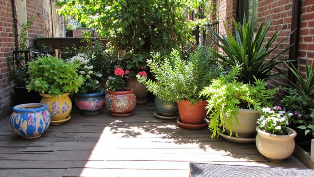 creative outdoor flower pots