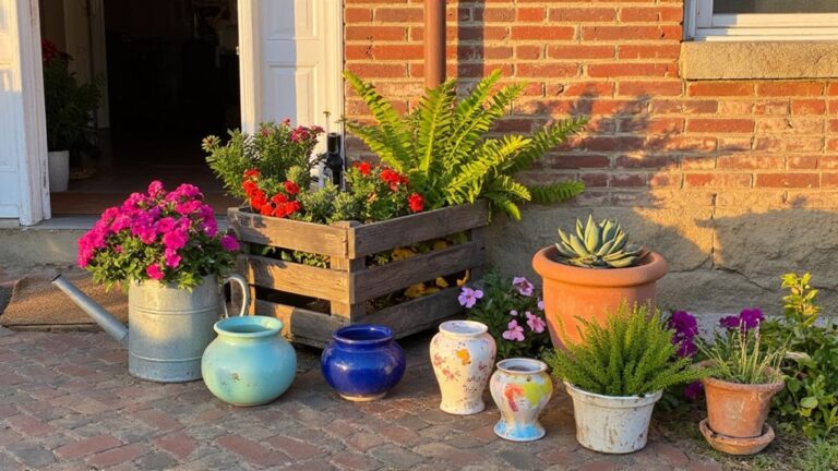 creative outdoor flower pots