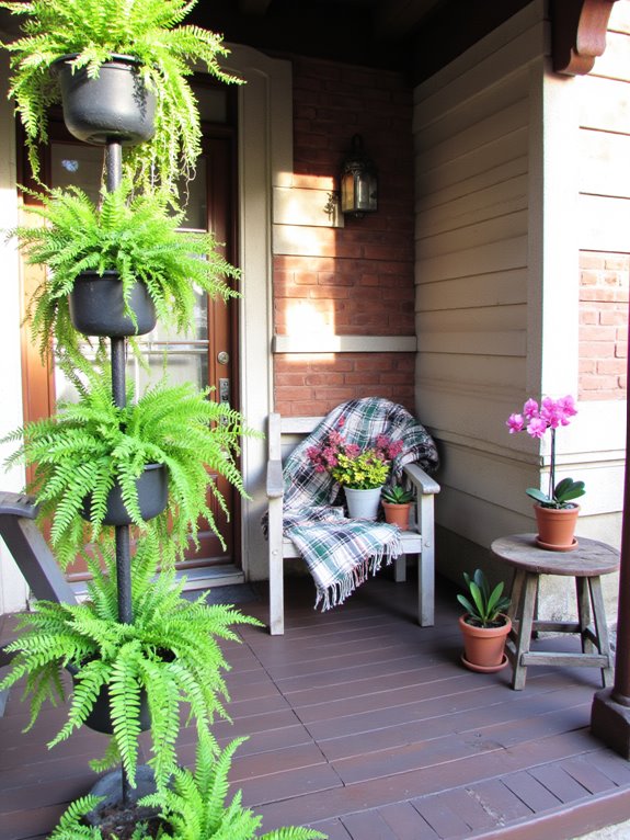 creative porch plant displays