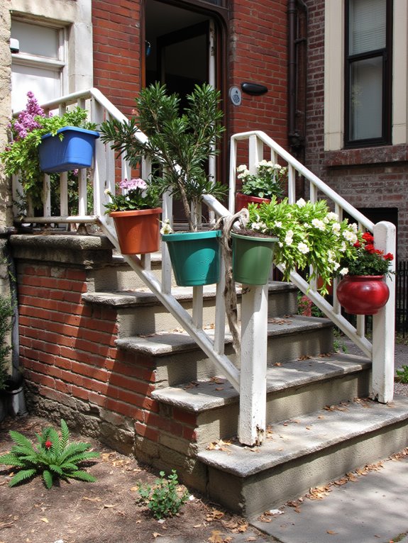 creative railing planter solutions