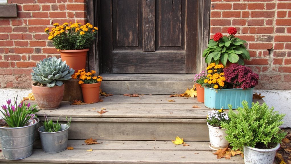 creative upcycled flower pots