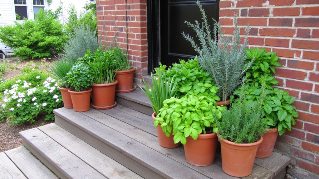 culinary oasis with herbs