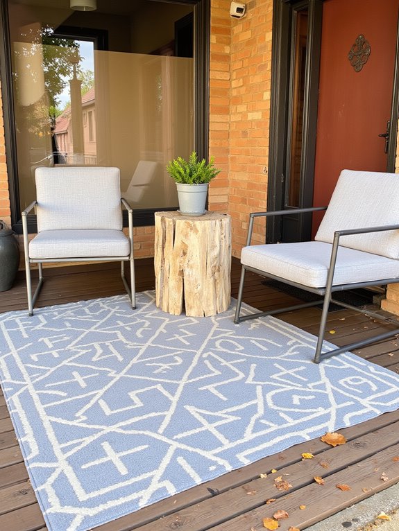 define spaces with rugs