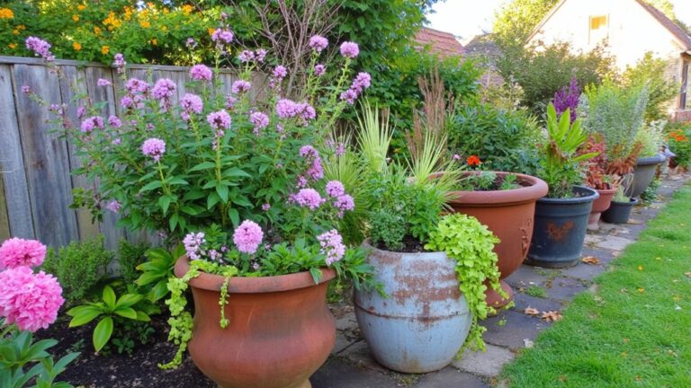 dramatic oversized outdoor planters