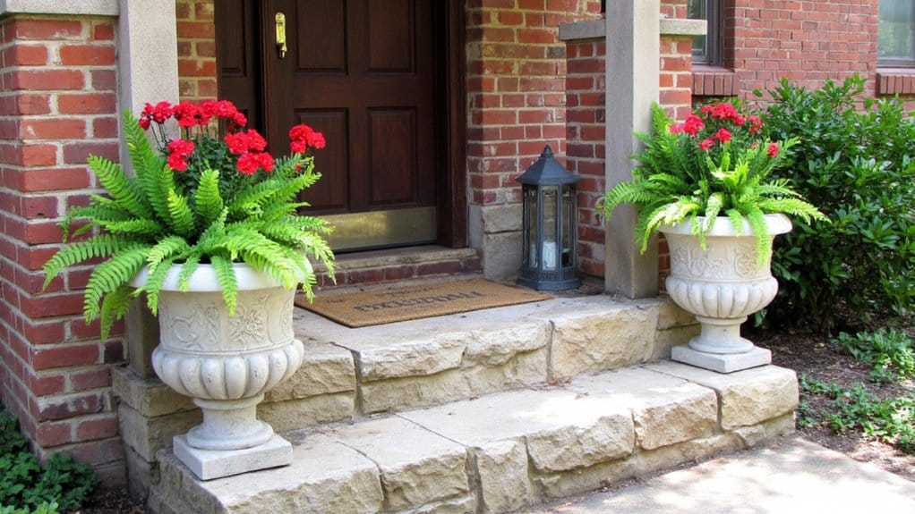 durable elegant concrete pots